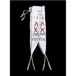 Cheyenne Tail Beaded Tobacco Bag Early-Mid 20th