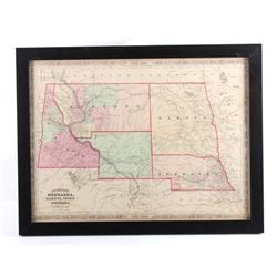 1865 Montana Territory Map