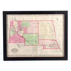 1865 Montana Territory Map