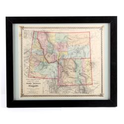 1873 Montana Territory Map