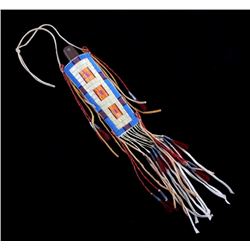 Blackfeet Beaded and Quilled Sheath w/ Knife