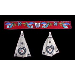 Ojibwa Beaded Belt & Dance Shirt Drops