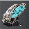 Image 1 : Navajo Sterling Silver & Morenci Turquoise Ring