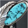 Image 2 : Navajo Sterling Silver & Morenci Turquoise Ring