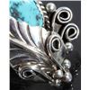 Image 4 : Navajo Sterling Silver & Morenci Turquoise Ring
