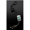 Image 1 : Navajo Silver & Mosaic Royston Turquoise Bolo-Tie
