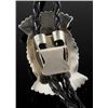 Image 5 : Navajo Silver & Mosaic Royston Turquoise Bolo-Tie