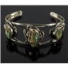 Image 1 : Navajo Sterling & Carico Lake Turquoise Bracelet
