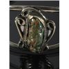 Image 2 : Navajo Sterling & Carico Lake Turquoise Bracelet