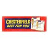 Image 1 : Chesterfield Cigarettes Embossed Advertising Sign