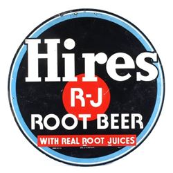 Hires Root Beer Embossed Advertising Sign