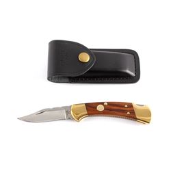 Buck 112 Custom Switchblade Knife w/ Scabbard
