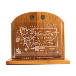 Lewis and Clark Commemorative Crystal Plaque