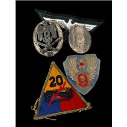 US & Nazi World War 2 Era Badges & Patches