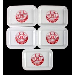 Yellowstone Park Tin Litho Tray Collection