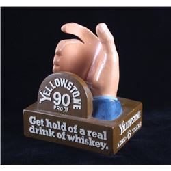 Yellowstone Whiskey Figural Barback Bottle Display