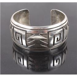 Navajo Sterling Silver Engraved Bracelet