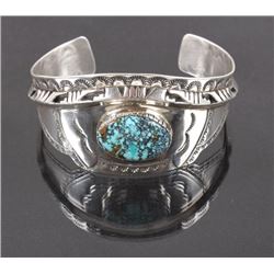 Navajo Turquoise Sterling Silver Bracelet