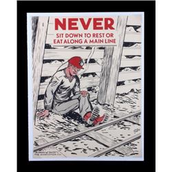 Original Anaconda Company Mining Safety Poster