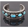 Image 2 : Navajo Turquoise Sterling Silver Bracelet
