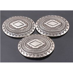 Navajo Sterling Silver Concho set