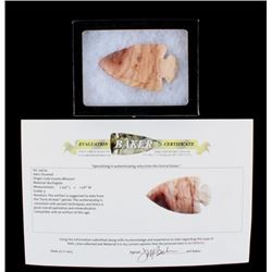 Ancient Native American Indian Certified Point COA