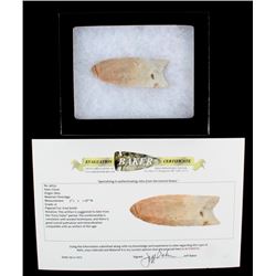 Ancient Native American Indian Certified Point COA