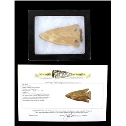 Ancient Native American Indian Certified Point COA