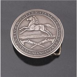 Colt Patent Sterling Silver Belt Buckle