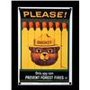 Image 11 : Smokey Bear U.S. Forest Service Porcelain Sign