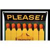 Image 3 : Smokey Bear U.S. Forest Service Porcelain Sign