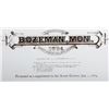 Image 3 : Bozeman Montana Bird's Eye View Framed Print