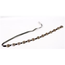 Navajo Concho Belt with Green Turquoise