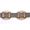 Image 8 : Navajo Concho Belt with Green Turquoise