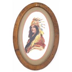 Native American Woman Print By Hamilton King