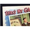 Image 2 : 1947 "THAT'S MY GAL" LOBBY SCENE CARD, #2 IN SET, SIGNED BY PINKY LEE, LOBBY CARD IS ON HEAVY