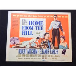 1960 "HOME FROM THE HILL" LOBBY TITLE CARD, #1 IN SET, SIGNED BY GEORGE PAPPARD