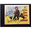 Image 2 : 1957 "GUN DUEL IN DURANGO" LOBBY TITLE CARD, #1 IN SET, SIGNED BY GEORGE MONTGOMERY, AS WELL AS A