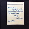 Image 1 : MARIE WINDSOR HAND WRITTEN AND SIGNED NOTE, ON HER OFFICIAL PERSONAL 5.5'' X 7.5'' LETTERHEAD,