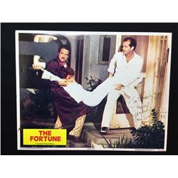 1975 "THE FORTUNE" LOBBY SCENE CARD, #9 IN SET, SIGNED BY JACK NICHOLSON