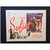 Image 1 : 1948 "SOFIA" LOBBY TITLE CARD, #1 IN SET, SIGNED BY PATRICIA MORISON