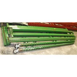 GREEN PALLET RACK ON WHEELS