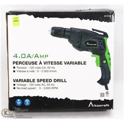 VARIABLE SPEED 4 AMP CORDED DRILL