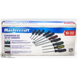 MASTERCRAFT 10PC SCREWDRIVER SET