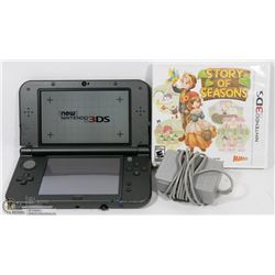 NINTENDO 3DS XL BLACK/W CHARGER WORKING