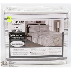 NEW COUTURE BEDDING DEEP POCKET SHEET SET