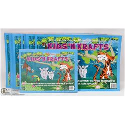 LOT OF 12 BOOKS OF ASSORTED CONSTRUCTION PAPER