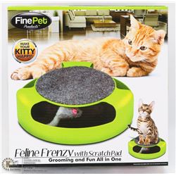 NEW FELINE FRENZY CAT TOY WITH BUILT IN SCRATCH