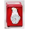 Image 1 : NEW HELLO KITTY GIRLS WATCH WHITE STRAP.