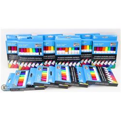 10 PACKS OF PREMIUM WASHABLE FELT MARKERS